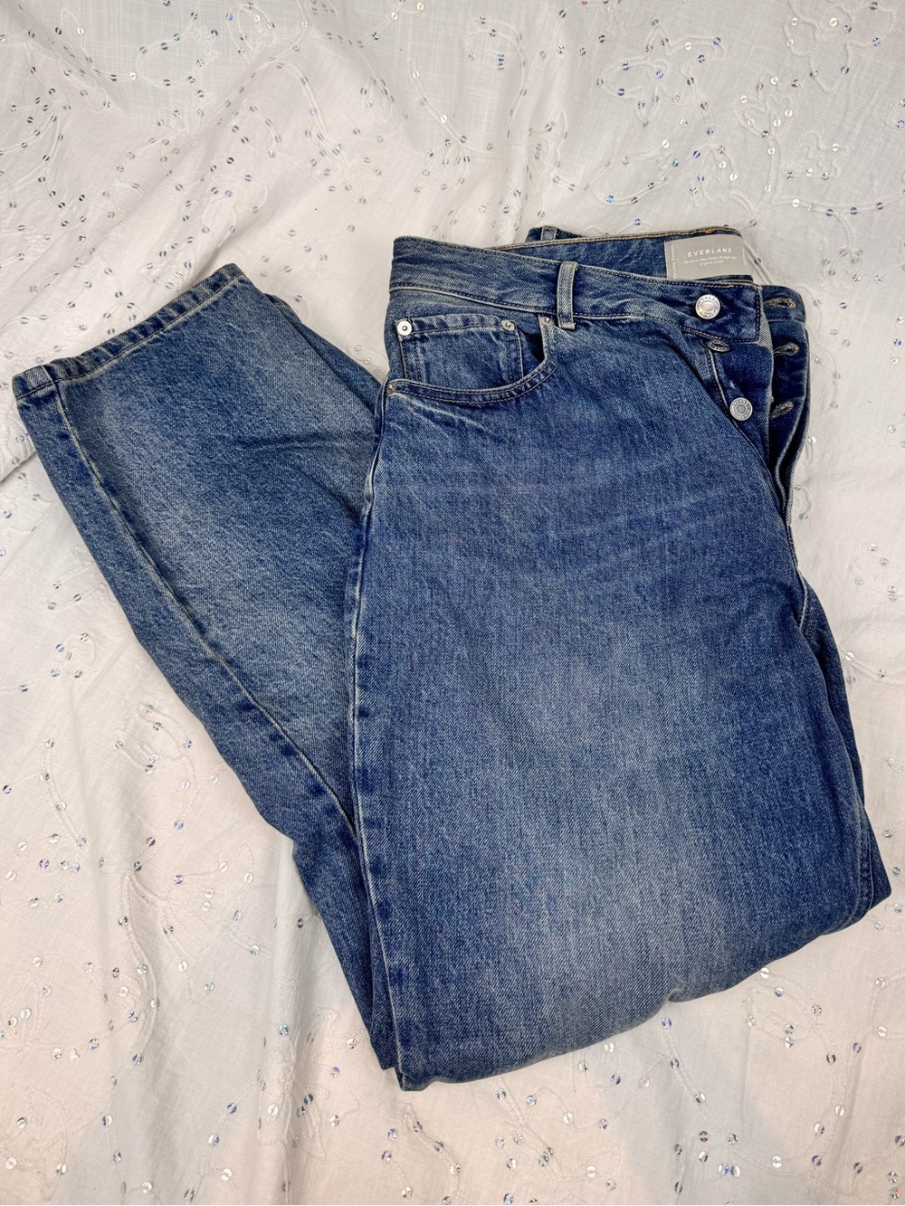 Everlane The Curvy ’90s Cheeky Straight Jean Size 32 | Organic Cotton